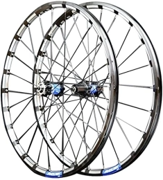 Generic Mountain Bike Wheel Mountain Bike Wheelset 26" 27.5" 29" Bicycle Rim MTB Disc Brake Wheels Quick Release 24 Holes Cassette Hub For 7 / 8 / 9 / 10 / 11 / 12 Speed 1750g (Color : Blue, Size : 27.5 inch) (Blue 26 inch)