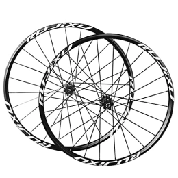 Generic Mountain Bike Wheel Mountain Bike Wheelset 26 / 27.5 / 29 Inch Carbon Hub 24H Rim Flat Spokes Disc Brake Thru Axle MTB Bicycle Wheels Fit 7-11 Speed Cassette 1590g (Color : Black, Size : 26 in) (Black 26 in)