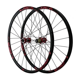 KANGXYSQ Spares Mountain Bike Wheelset 26 / 27.5 / 29 Inch Disc Brake Bicycle Wheel Alloy Rim MTB 8-12 Speed With Straight Pull Hub 24 Holes (Color : F, Size : 27.5in)