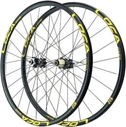 InLiMa Mountain Bike Wheel Mountain Bike Wheelset 26 27.5 29 Inch Mountain Bike Rims Bicycle Wheelset Quick Release Hubs 7 / 8 / 9 / 10 / 11 / 12 Variable Speed (Color : Gold, Size : 29'')