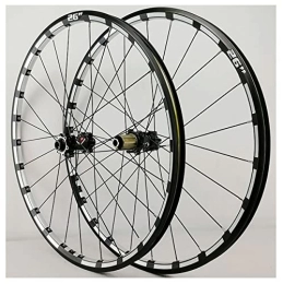 Samnuerly Spares Mountain Bike Wheelset 26 / 27.5'' 29 Inch MTB Disc Brake Thru Axle Wheels Straight Pull Spokes Rim 24H Hub For 7 8 9 10 11 12 Speed Cassette (Color : Red, Size : 29in) (Black 27.5in)