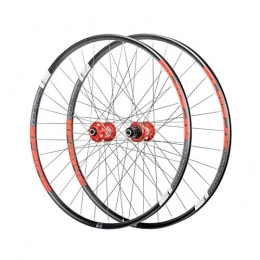 CHICTI Spares Mountain Bike Wheelset 26 / 27.5 / 29 Inch MTB Double Wall Aluminium Rims Sealed Bearing Disc Brake QR 8 9 10 11 Speed (Color : D, Size : 26in)