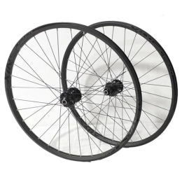 ZFF Mountain Bike Wheel Mountain Bike Wheelset 26 / 27.5 / 29inch Disc Brake Quick Release MTB Front Rear Wheels Aluminum Alloy Rim 7 / 8 / 9 / 10 / 11 Speed Cassette 32 Holes Round Spokes (Color : Svart, Size : 29'')