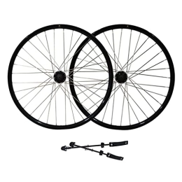 Generic Mountain Bike Wheel Mountain Bike Wheelset 26" Bicycle Rim Disc Brake MTB Wheels Quick Release 32H QR Hub For 7 / 8 / 9 Speed Cassette 2359g (Color : Blue, Size : 26'') (Black 26 inch)