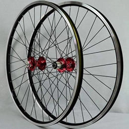 MIAO Mountain Bike Wheel Mountain bike wheelset 26 inch aluminum alloy disc V brake rim 7-11 speed 32 holes Novatec front 2 rear 4 hub bearing quick release (one pair of wheels)