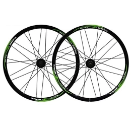 NEZIAN Mountain Bike Wheel Mountain Bike Wheelset 26 Inch Double Layer Rim Disc / Rim Brake Bicycle Wheel 7 8 9 Speed 24H Quick Release Front And Rear (Color : D)