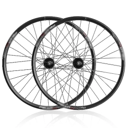 Mountain Bike Wheel Mountain Bike Wheelset 27.5 / 29 Inch, Aluminum Alloy Rim Disc Brake MTB Wheelset, Quick Release Front Rear Wheels Bike Wheels Fit 7-11 Speed Cassette, Black, 29 in