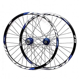 DZGN Spares Mountain Bike Wheelset, 29 / 26 / 27.5 Inch Bicycle Wheel (Front + Rear) Double Walled Aluminum Alloy MTB Rim Fast Release Disc Brake 32H 7-11 Speed, 29inch
