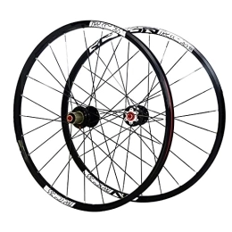 Bewinch Spares Mountain Bike Wheelset, 29 / 26 / 27.5 Inch Bicycle Wheel with Ultralight Carbon, Double Walled Aluminum Alloy MTB Rim Fast Release Disc Brake 24H 9-11 Speed, 29in