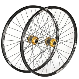 Bewinch Spares Mountain Bike Wheelset, 29 / 26 / 27.5 Inch Bicycle Wheel with Ultralight Carbon, Double Walled Aluminum Alloy MTB Rim Fast Release Disc Brake 32H 8-11 Speed, 27.5in