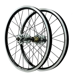 Generic Mountain Bike Wheel Mountain Bike Wheelset 406 Disc Brake Cycling Wheels 20" BMX Rim V Brake 24 Holes Quick Release Hub For 7 / 8 / 9 / 10 / 11 / 12 Speed Cassette MTB Bicycle Wheel 1400g (Color : Silver, Size : 20inch) (Sil