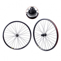 MIAO Mountain Bike Wheel Mountain Bike Wheelset, MTB Double Wall Aluminum Alloy Hub Quick Release Disc Brake Quick Release Sealed Bearings Mountain Bike Wheelset, Front and Rear Wheel for 8 / 9 / 10 Speed Freewheel