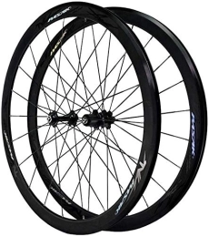 Samnuerly Spares Mountain MTB Bike Wheel Set Bicycle Wheel Set Road Bike Wheel 700C, Road Bicycle Wheelset V Brake Double-Walled Alloy Rim 40Mm BMX Bicycle Rim Fast Release for 7 8 9 10 11 12 Speed Mountain (#2