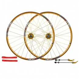 NOLOGO Spares MTB 26 Inch MTB Cycling Wheels, Mountain Bike Disc Brake Wheelset Quick Release Sealed Bearing 32 Hole 7 / 8 / 9 / 10 Speed Wheels (Color : C)