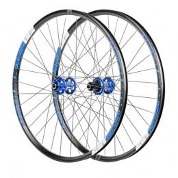 NOLOGO Spares MTB 26" MTB Bike WheelSet, Double Wall Aluminum Alloy Disc Brake Quick Release Hybrid / Mountain Bearings Hub 8 / 9 / 10 / 11 Speed Wheels (Color : D, Size : 27.5 inch)