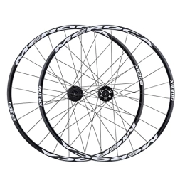 JAMCHE Spares MTB Bicycle Wheelset 26 u201d27.5 Inch, Aluminum Alloy Hybrid / Mountain Rim QR 9x100mm Disc Brake Wheels 5 Bearings for 8 / 9 / 10 / 11 Speed