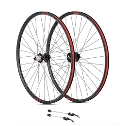 ZFF Mountain Bike Wheel MTB Wheelset 27.5 29 Inch Disc Brake Mountain Bike Wheels Quick Release Aluminum Alloy Double Wall Rim XC Wheel 8 / 9 / 10 / 11 / 12 Speed Cassette 32 Holes (Color : Svart, Size : 29'')