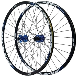 MYKINY Mountain Bike Wheel MYKINY 26 / 27.5 / 29Inch Bicycle Front And Rear Wheel, Mountain Bike Wheels 36 Spokes Front 2 Rear 5 Bearings Quick Release Double Wall Rims Wheel (Color : Blue, Size : 27.5inch)
