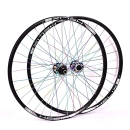 NEZIAN Mountain Bike Wheel NEZIAN 26 27.5 29 Inch Bicycle Wheelset Mountain Bike Wheel Sets Aluminum Alloy Rim Barrel Shaft MTB Wheels Disc Brake 32H Fit 8-11 Speed (Size : 26 INCH)