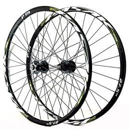 NEZIAN Mountain Bike Wheel NEZIAN Mountain Bike Wheelset 26" / 27.5" / 29" Disc Brake Quick Release Front Rear Black Bicycle Wheels Aluminum Alloy Rim 32H Fit 7 / 8 / 9 / 10 / 11 Speed Cassette (Color : C, Size : 27.5inch)