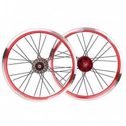 Pwshymi Spares Pwshymi Three Speed Change Cycling Wheels V Brake 16in for Mountain Bike for Hiking(red)