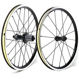 QERFSD Spares QERFSD Bike Wheels 16 Inch 349 BMX V Brake Wheels For MTB Bicycle Wheelset 16 / 24 Holes Rim Quick Release Hub 100 / 130mm 7 / 8 / 9 / 10 / 11 Speed Cassette (Size : 16 inch)