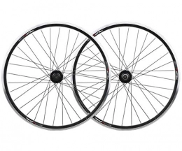 QHY Spares QHY Cycling Bicycle Wheel Front Rear Mountain Bike Wheel Set 20 26 Inch Disc V- Brake MTB Alloy Rim 7 8 9 10 Speed (Color : Black, Size : 20in Front wheel)