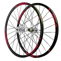 QHY Spares QHY MTB Bike Wheelset 26 27.5 29in QR Mountain Bike Wheels Disc Brake Sealed Bearing Bicycle Rims For 7 8 9 10 11 Speed Cassette Bicycle Accessories 1630g (Color : B-Red, Size : 29in)