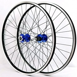 QHY Spares QHY MTB Bike Wheelset 26 27.5 29in QR V / Disc Brake Bicycle Wheels Sealed Bearing Double Wall Rim For 7 8 9 10 11 Speed Cassette Bicycle Accessories 2200g (Color : Blue, Size : 27.5in)