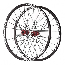 QHYRZE Spares QHYRZE 26 / 27.5 / 29 Inch Mountain Bike Wheelset Carbon Hub 24H Rim MTB Bicycle Disc Brake Wheel Set Flat Spokes For 7 8 9 10 11 Speed Cassette 1590g (Color : Black, Size : 27.5'')