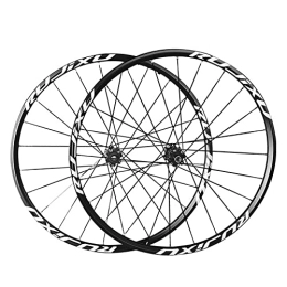 QHYRZE Mountain Bike Wheel QHYRZE Mountain Bike Wheelset 26 / 27.5 / 29 Inch MTB Rim Bicycle Disc Brake Wheel Set Carbon Hub For 7 8 9 10 11 Speed Cassette 1590g Black (Size : 27.5'')