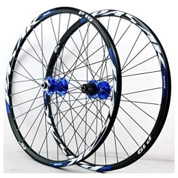 QHYRZE Mountain Bike Wheel QHYRZE Mountain Bike Wheelset 26" 27.5" 29" Rim Disc Brake Bicycle MTB Quick Release Wheels Front Rear 32 Holes Hub For 7 8 9 10 11 12 Speed Cassette 2035g (Color : Blue A, Size : 29'')