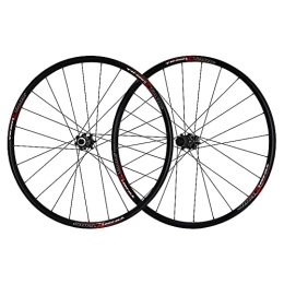 QHYRZE Spares QHYRZE Mountain Bike Wheelset 26" Rim Disc Brake Quick Release MTB Wheels 24H QR Hub For 7 8 9 10 11 12 Speed Cassette Bicycle Wheelset 1970g (Size : 26inch)