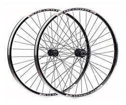QHYRZE Mountain Bike Wheel QHYRZE MTB Bike Whees 24 Inch 20'' 406 / 451 Foldable Bicycle Wheelset BMX Rim V Brake Quick Release Hub For 6 7 8 Speed Rotary Flywheel (Color : Black hub, Size : 24inch)