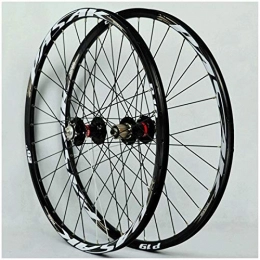 putao Spares Quick Release Axles Bicycle Accessory 26 27.5 Inch MTB Wheelset Double Wall Alloy Rim Mountain Bike Front & Rear Wheel Disc Brake Bicycle Wheel 32 Spoke For 7-11speed Cassette Flywheel Sealed Bearing