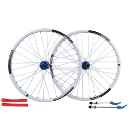 QXFJ Spares QXFJ 26 Inches MTB Bike Wheel / Cycle Wheel, Aluminum Alloy / Disc Brakes / American Valve / Suitable For 26 * 1.35~2.125 Tires / White / 32 Holes / Suitable For 7-8-9-10 Speed Clip Flywheel