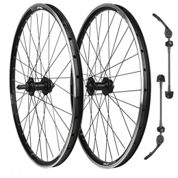 RUJIXU Spares RUJIXU 26" MTB Bicycle Wheelset QR Disc Brake Mountain wheelset Double Layer Alloy Rim 7-8-9-10 Speed Rotary Flywheel Hub Bicycle Accessory 2267g (Size : V / Disc Brake 20in)