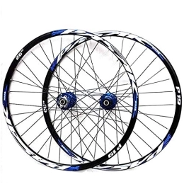 Samnuerly Spares Samnuerly Mountain bike wheelset, 29 / 26 / 27.5 inch bicycle wheel (front + rear) double-walled aluminum alloy rim quick release disc brake 32H 7-11 speed (A 27.5in)