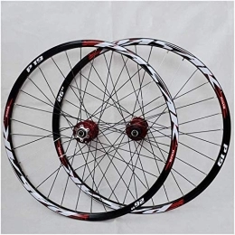 Samnuerly Spares Samnuerly Mountain bike wheelset, 29 / 26 / 27.5 inch bicycle wheel (front + rear) double-walled aluminum alloy rim quick release disc brake 32H 7-11 speed (C 27.5in)