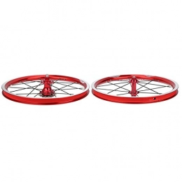 Shipenophy Spares Shipenophy Front 2 Rear 5 Bearing robust Front 74mm Rear 85mm Hub Bicycle Wheelset for mountain bike(red)