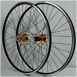 SLRMKK Mountain Bike Wheel SLRMKK Mountain Bike Cycling Wheelset 26 Inch, Double Wall Aluminum Alloy MTB Rim V-Brake Hybrid Freewheel 7 8 9 10 Speed Disc