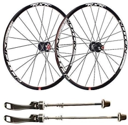 SLRMKK Mountain Bike Wheel SLRMKK Mountain bike rims, 26 inch bicycle wheelset double-walled aluminum alloy bicycle wheels Quick release discbrake 24 holes 7 8 9 10 11 speed