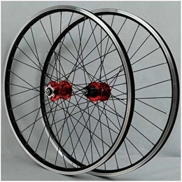 SLRMKK Mountain Bike Wheel SLRMKK V-Brake Bike Bicycle Wheelset, 26 Inch Double Wall Aluminum Alloy MTB Rim Discbrake Quick Release 32 Hole 7 8 9 10 Speed Disc