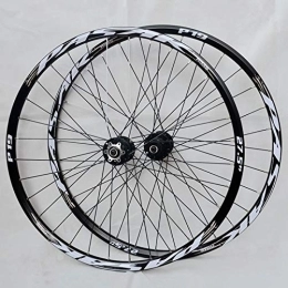 SN Spares SN 26 27.5 29 Inch Bike Wheelset, Ultralight MTB Mountain Bicycle Wheels, Double Layer Alloy Rim Quick Release 7 8 9 10 11 Speed Disc Brake (Color : Black Hub silver logo, Size : 26Inch)