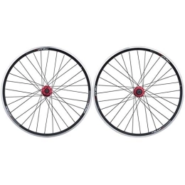 SN Mountain Bike Wheel SN 26" MTB Cycling Wheels Double Layer Alloy Rim Front Rear Bike Wheelset V / disc Brake 32 Hole 7 8 9 10 11 Speed Quick Release (Color : Black)