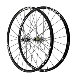SN Spares SN Bicycle Wheelset For 26" 27.5" 700C 29" Mountain Road Bike Wheels Thru Axle MTB Ultralight Front Rear Wheelset Rim Disc Brake 8-12 Speed (Color : Titanium hub, Size : 26in)