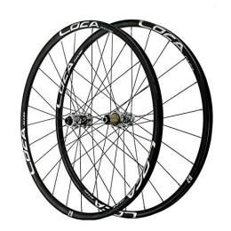 SN Spares SN Bicycle Wheelset For 26" 27.5" 700C 29" Mountain Road Bike Wheels Thru Axle MTB Ultralight Front Rear Wheelset Rim Disc Brake 8-12 Speed (Color : Titanium hub, Size : 700c)