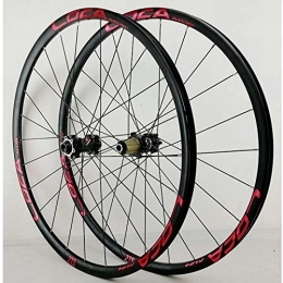 SN Spares SN Cycling Wheelset 26 27.5 29in 700C Bike Wheels Mountain Road Bicycle Front Rear Rim Ultralight Alloy Hub Thru Axle 8-12 Speed Disc Brake (Color : Black hub, Size : 29in)
