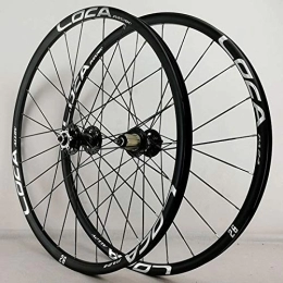 SN Spares SN MTB Bicycle Wheelset 26 27.5 Inch Mountain Bike Wheel Quick Release Front Rear Ultralight Alloy Rim Cassette Hub Disc Brake 8-12 Speed (Color : Black Hub silver label, Size : 26inch)