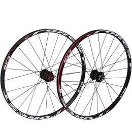 SN Mountain Bike Wheel SN Outdoor MTB Wheelset 26" for Mountain Bikes Front And Back Side Double-Walled Light Alloy Rims Bicycle Wheels Bearing QR 7-11 Speed ​​Cassette Hub Wheel
